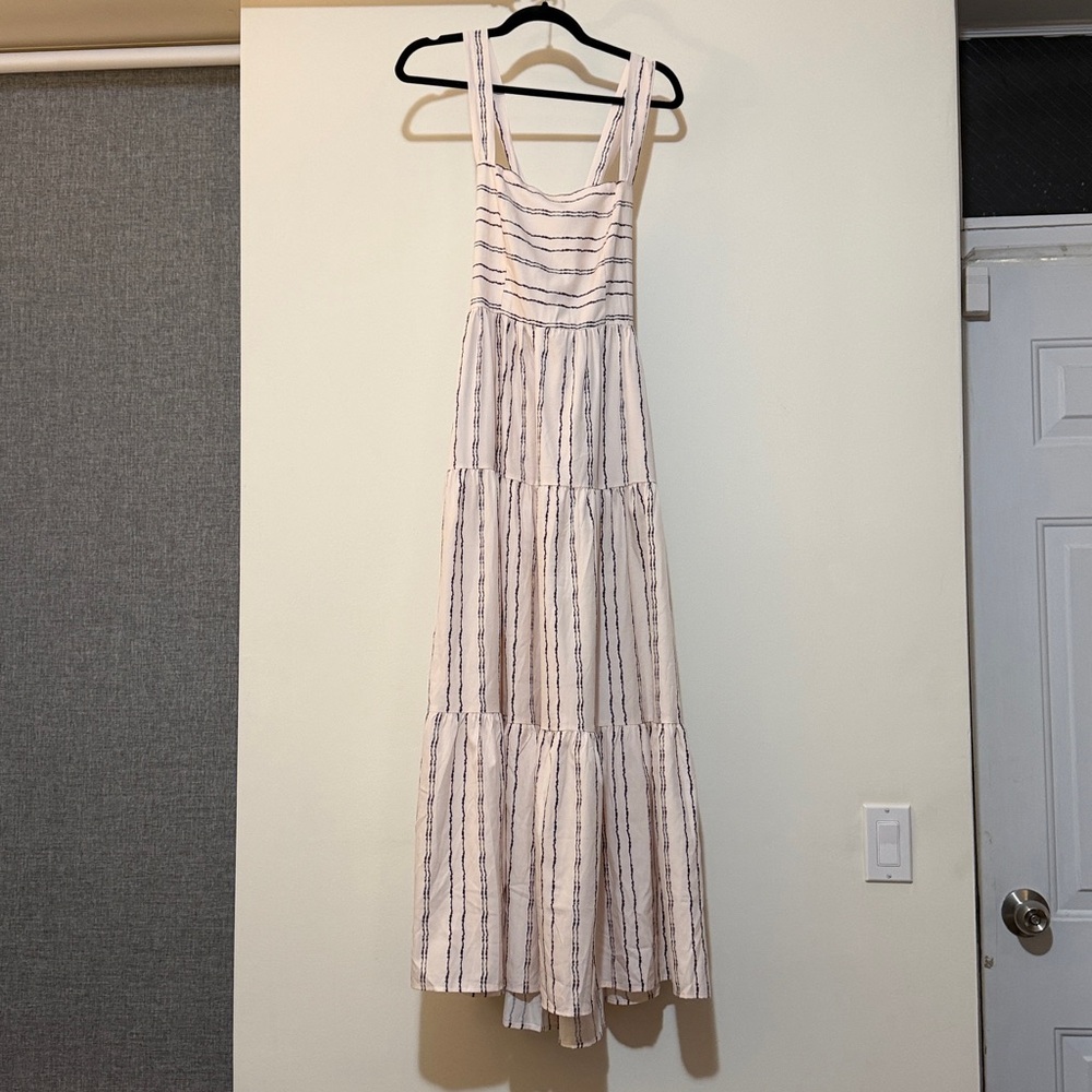 Commense | Pink Striped Maxi Dress M